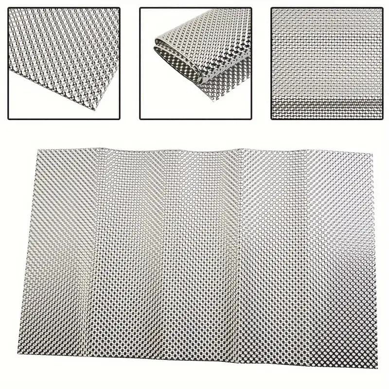 Exhaust Wrap Titanium - 1PC 車エンボスアルミヒートシールド 300 × 500 ミリメートルターボマニホールド排気電気直接交換車ツールアクセサリー