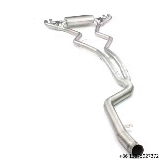 Exhaust Wrap Titanium - 高品質バルブ付きスポーツエキゾーストシステム チタン製バルブトロニックマフラー エキゾーストパイプ ミッドパイプ