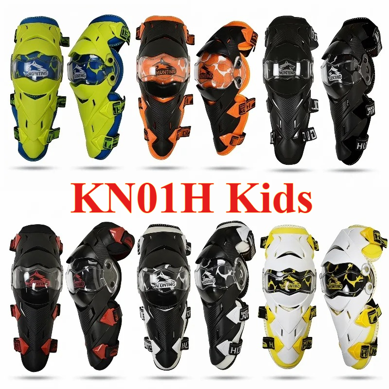 Knee Guard Hard - KN01H キッズユースオートバイオフロード膝パッド PP ハードシェル EVA ライナー衝突防止落下保護モトクロス