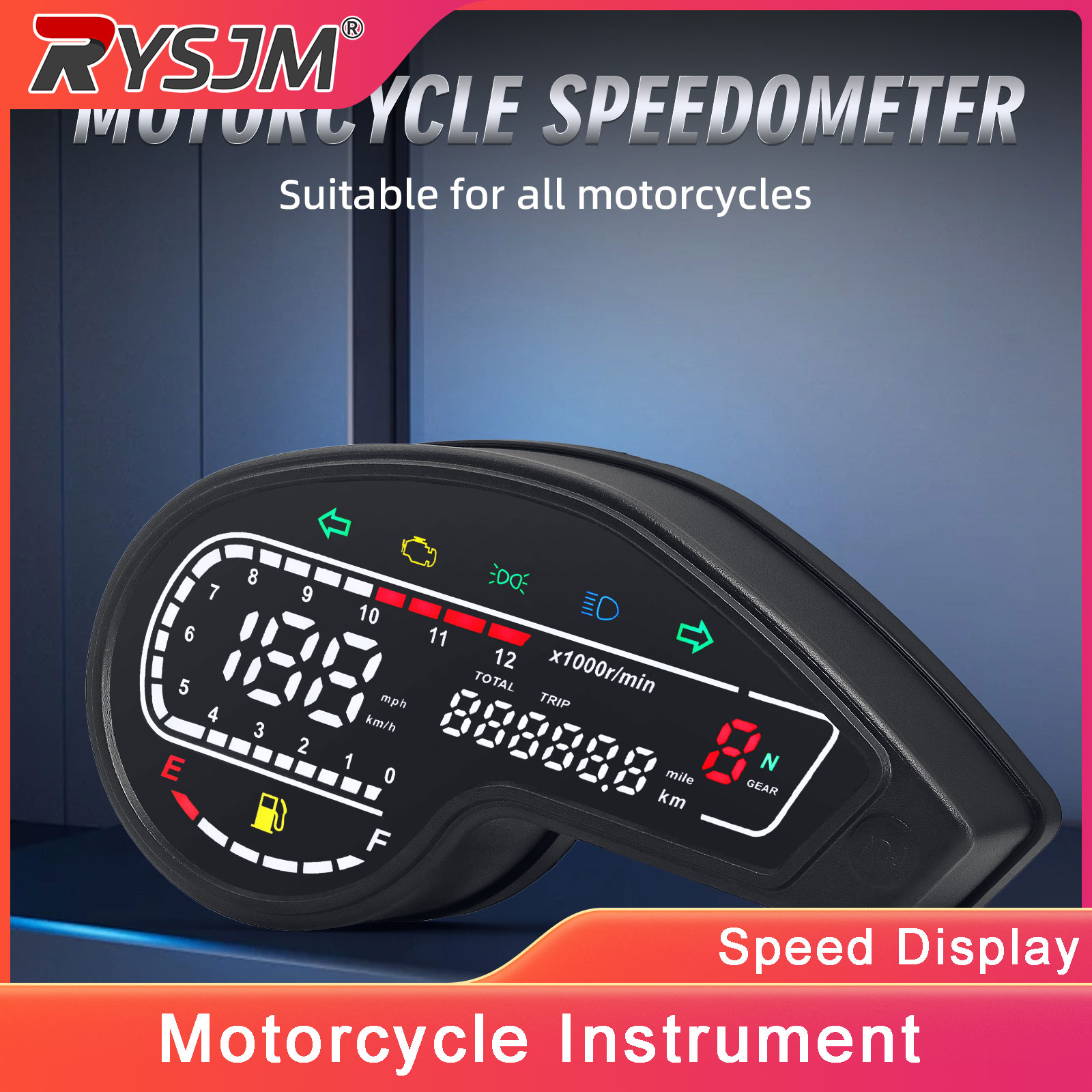Motorcycle Gear Levels - ホンダ XR150 XR150 オートバイ LED デジタルスピードメーター走行距離計ギアタコメーターアッシー燃料レベル表示オートバイアクセサリー
