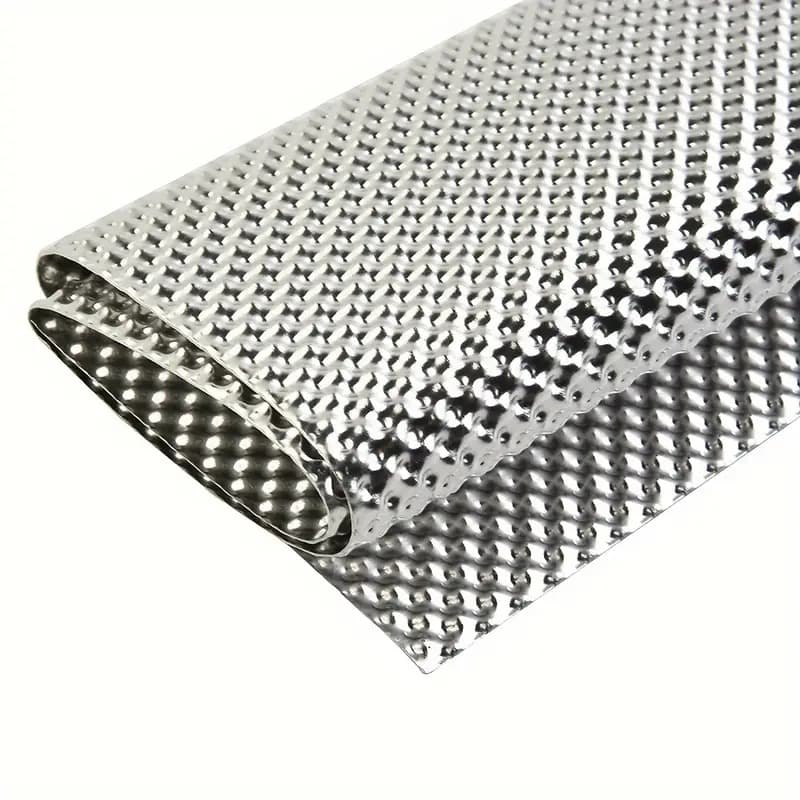 Exhaust Wrap Titanium - 2PC 車の排気エンボスアルミヒートシールド 300 × 500 ミリメートルターボマニホールド-排気電気直接交換オートバイ部品