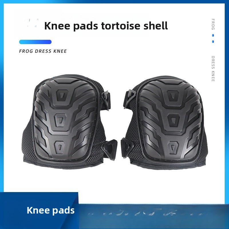 Knee Guard Hard - 肘・膝パッド 安全ハードシェル膝ガード ワンサイズ 耐摩耗性 滑り止め エンジニアリング、ガーデニング、ひざまずく作業、スポーツ用