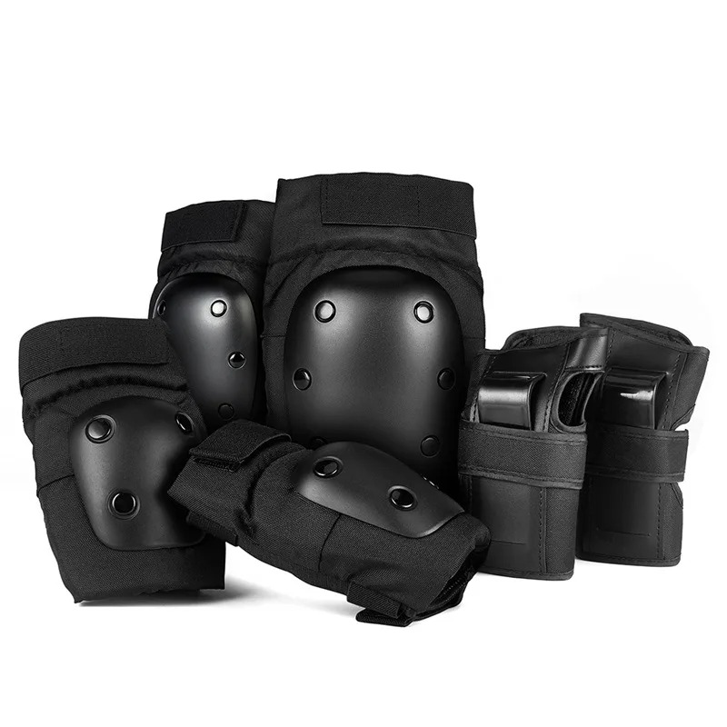 Knee Guard Hard - ローラースケート保護具セット ハードシェル膝パッド 肘ガード 手首ガード アイススケート、スケートボード、自転車トレーニング用