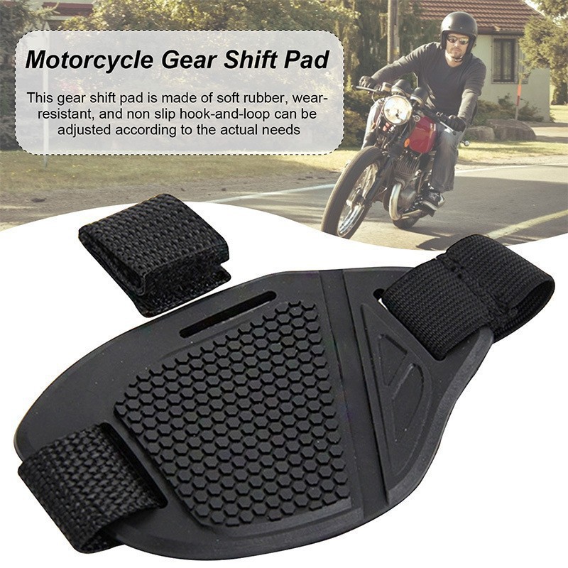 Motorcycle Gear Shift Pattern - オートバイギアシフトパッドユニバーサル滑り止め耐摩耗性ゴム製シフターシューズプロテクター調節可能なバイクブーツガードカバー