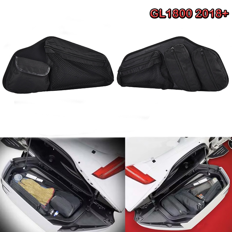 Motorcycle Gear Bag - ゴールドウィング 1800 F6B GL1800 2018-2021 オートバイトランクリッドオーガナイザーバッグツールポーチペア左右