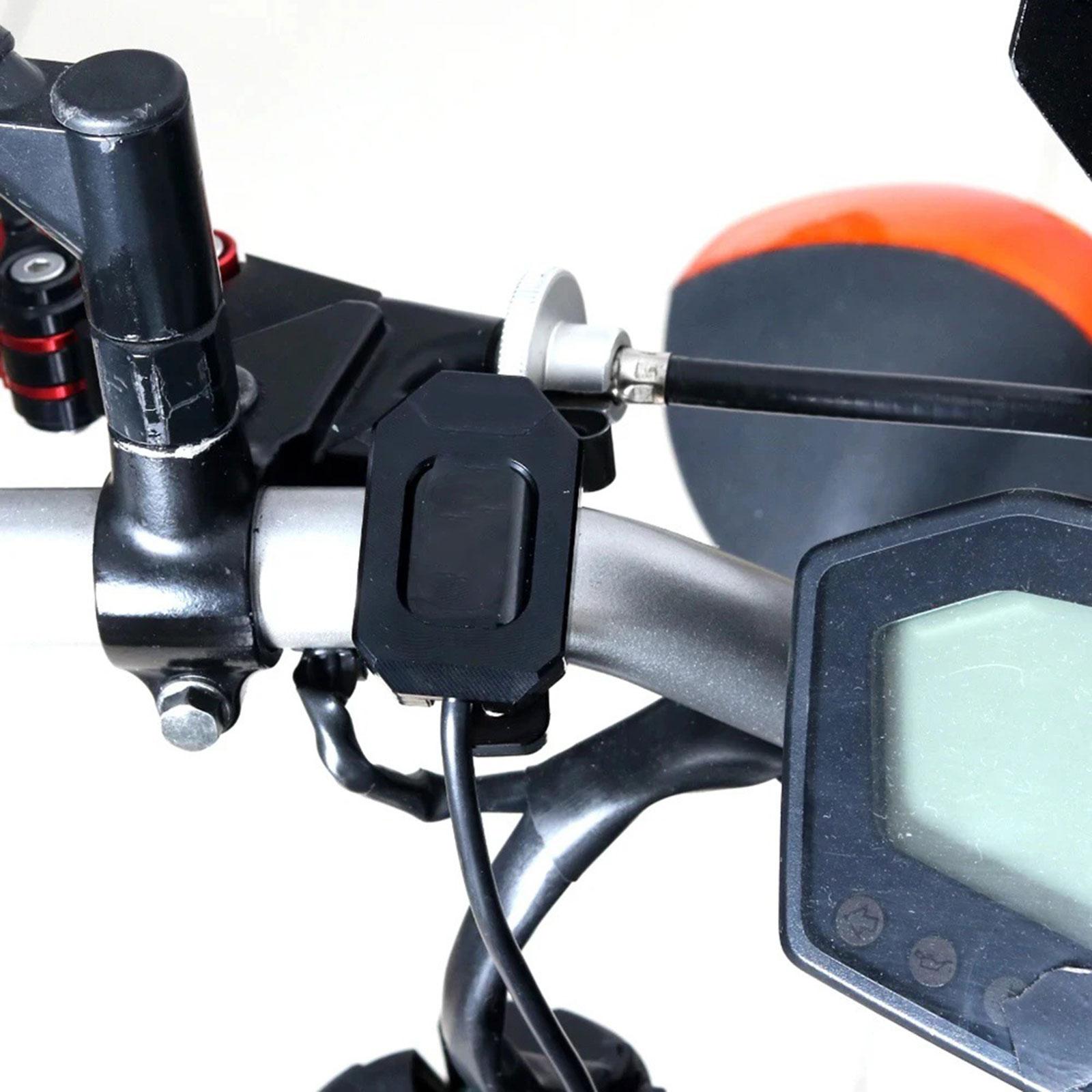 Motorcycle Gear Indicator Install - オートバイギアインジケーターホルダー スピードギアディスプレイブラケット 取り付け簡単 直接交換用品 ブラック 頑丈なアクセサリー