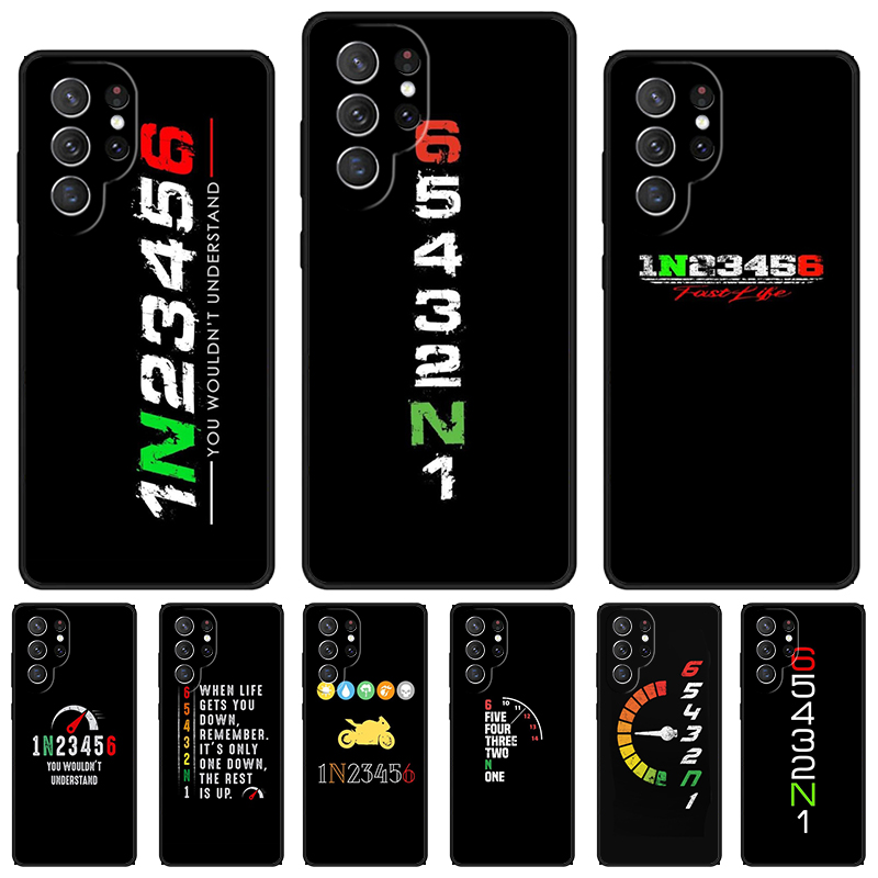 Motorcycle Gear Quotes - バイクギア柄スマホケース Samsung Galaxy S24 S25 S23