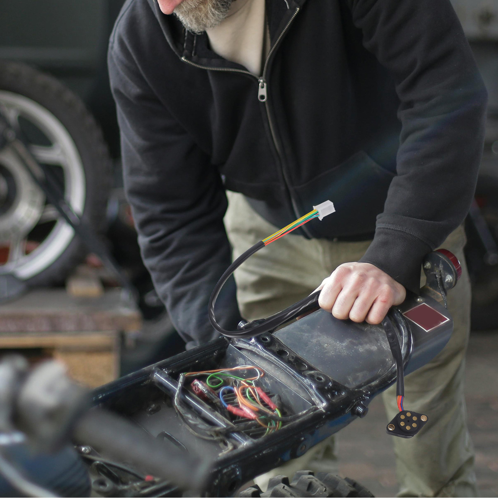 Motorcycle Gear Indicator Install - オートバイトランスミッションインジケーター用ギアポジションセンサースイッチ 高精度プラスチック製 簡単取り付け