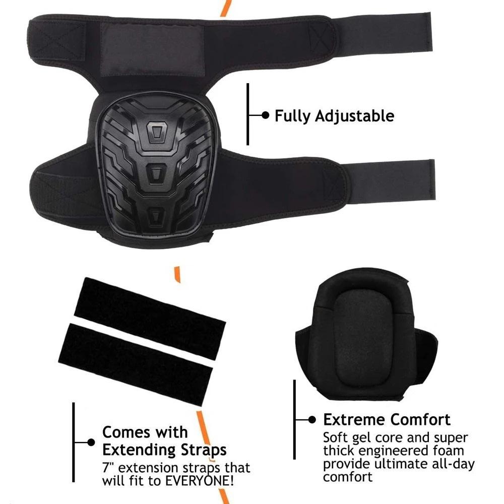 厚みのある耐摩耗性ハードシェル膝パッド、建設作業員、園芸、サ - Knee Guard Hard のレビューと価格