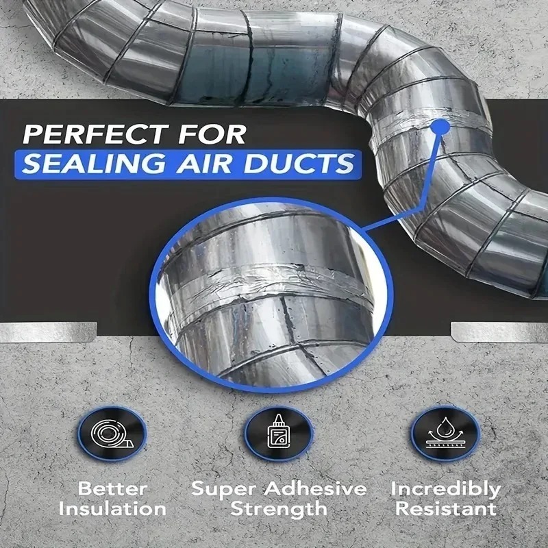 1-10PCS高温耐性アルミ箔テープ防水防湿防錆シールテープ - Exhaust Wrap Titanium のレビューと価格