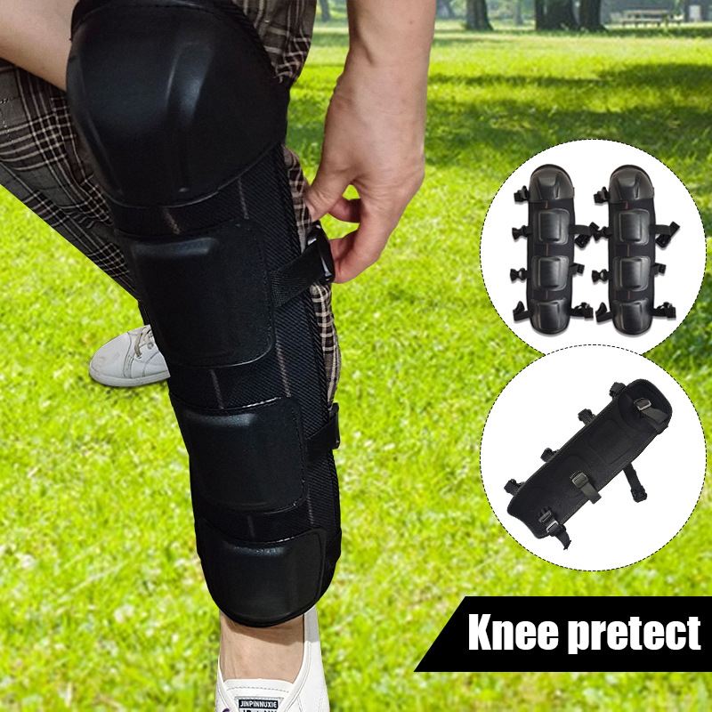 2個入り ブラック レッグプロテクター ハードEVAパッド付 - Knee Guard Hard のレビューと価格