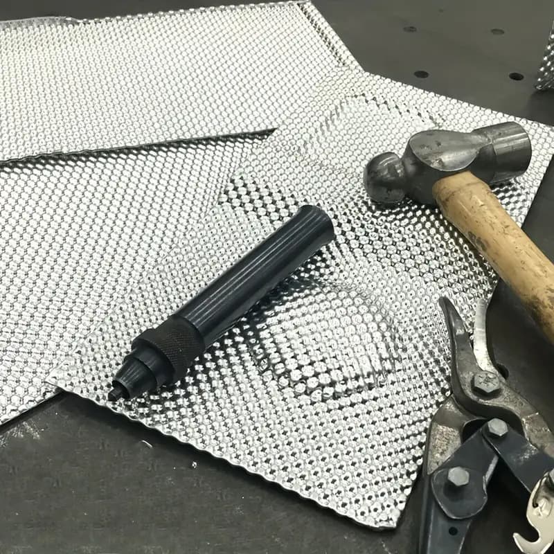 1PC 車エンボスアルミヒートシールド 300 × 500  - Exhaust Wrap Titanium のレビューと価格
