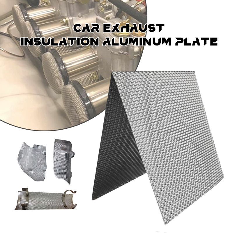 耐火熱シールドアルミプレートオートバイ車ターボマニホールド排 - Exhaust Wrap Titanium のレビューと価格