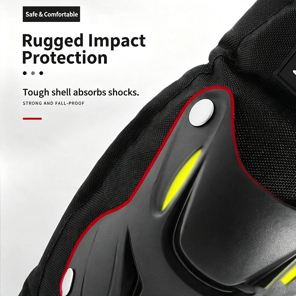バイク用膝パッド PPハードシェル 保護膝ガード 夜間反射機 - Knee Guard Hard のレビューと価格