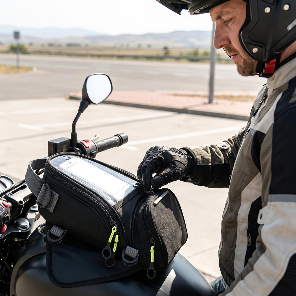 オートバイタンクバッグ 磁気式燃料タンクバッグ タッチスクリ - Motorcycle Gear Bag のレビューと価格