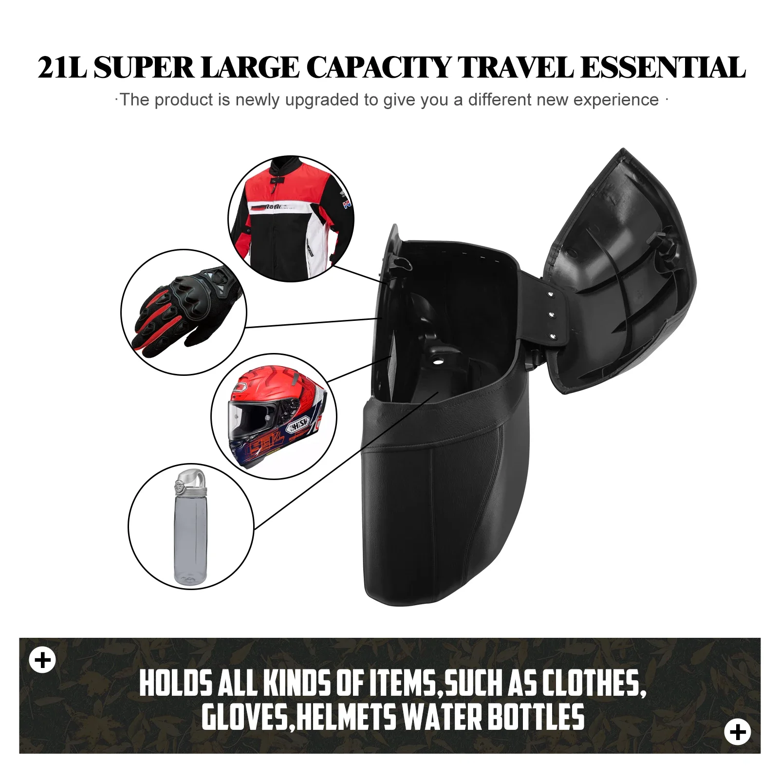 オートバイハードバッグサドルバッグトランク荷物＆ヘビーデュー - Motorcycle Gear Bag のレビューと価格