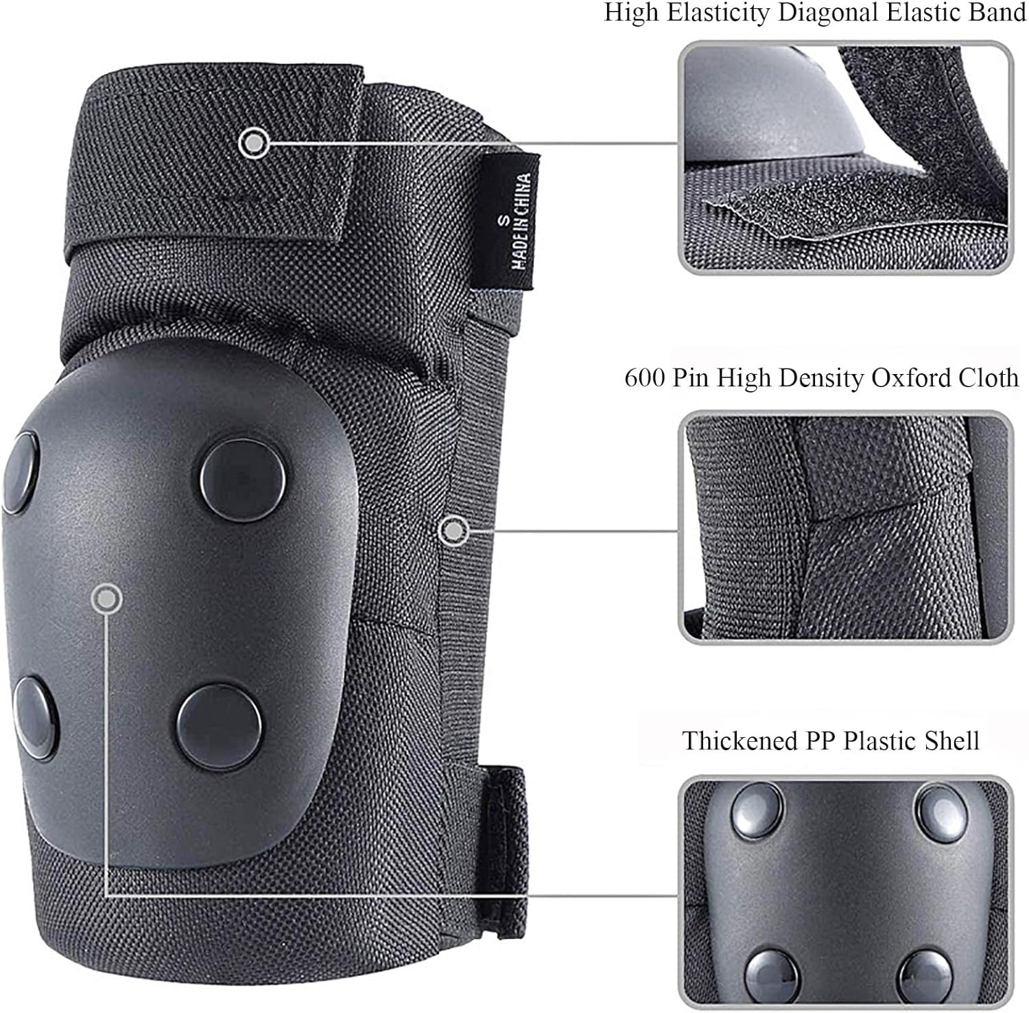 ローラースケート保護具セット ハードシェル膝パッド 肘ガード - Knee Guard Hard のレビューと価格