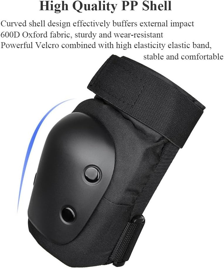 ローラースケート保護具セット ハードシェル膝パッド 肘ガード - Knee Guard Hard のレビューと価格