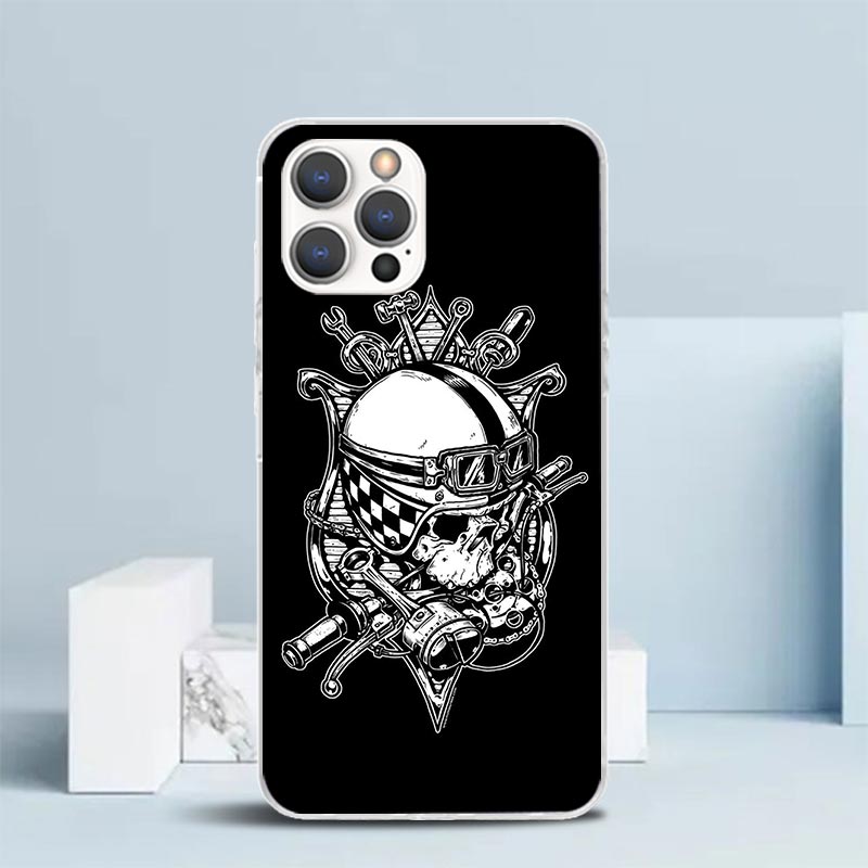 バイクグッズ風スマホケース iPhone 16/17/17E - Motorcycle Gear Quotes のレビューと価格