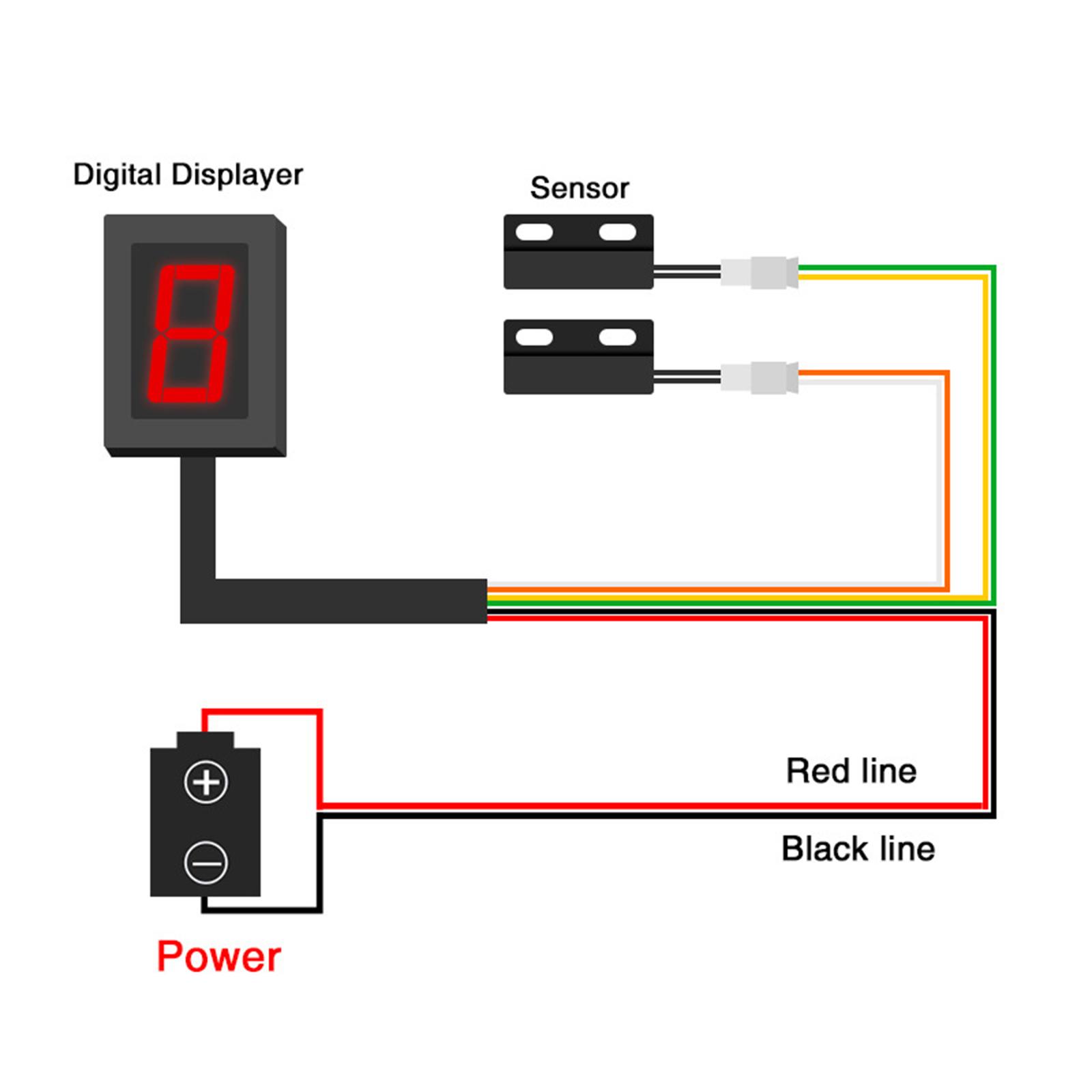 バイクギアインジケーター 簡単に取り付けられるデジタル LE - Motorcycle Gear Indicator Install のレビューと価格