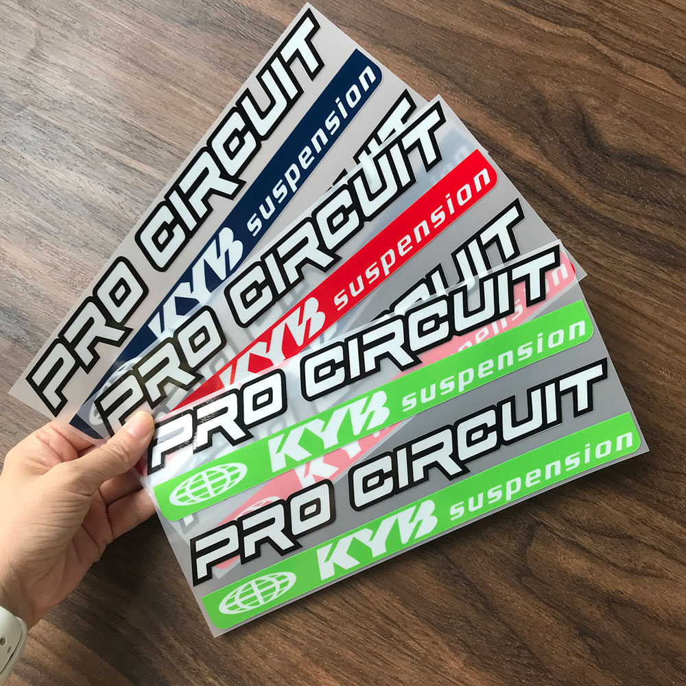 プロサーキットKYBサスペンションフォークステッカーバイクデ - Motorcycle Gear Deals のレビューと価格