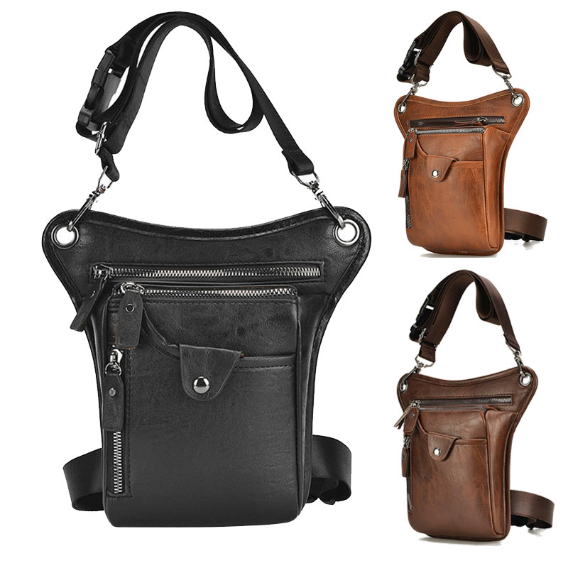 ヴィンテージ男性ウエストファニーパックドロップレッグクロスボ - Motorcycle Gear Bag のレビューと価格