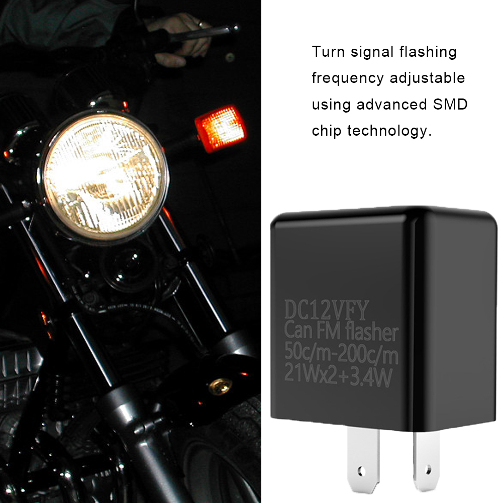 DV 12V LEDフラッシャー 可変周波数リレー 3段階固 - Motorcycle Gear Protection のレビューと価格