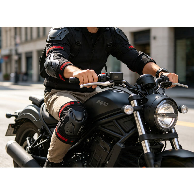 耐衝撃性モトクロス膝肘プロテクター、ハードショックアブソーバ - Knee Guard Hard のレビューと価格