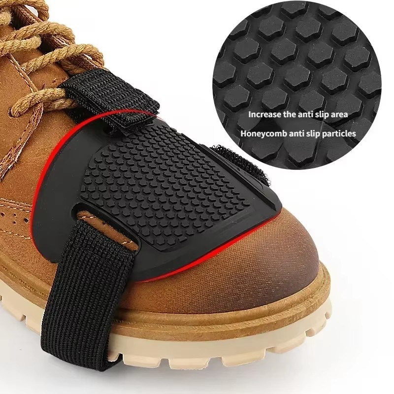1/2 個オートバイシフトパッドギアシューズ保護バイクギアシ - Motorcycle Gear Protection のレビューと価格